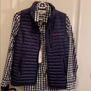Vineyard vines navy puffy vest